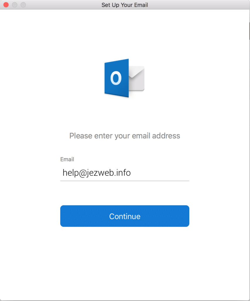 Email address entry